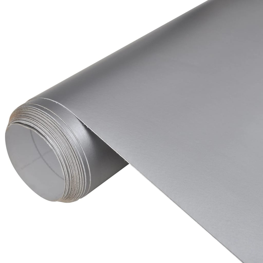 vidaXL bilfolier 2 stk. 100x150 cm + 50x150 cm mat sølvfarvet