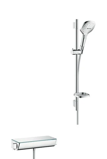 Hansgrohe Ecostat selectdusjsett m/ termostat, Raindance Select E120 3jet, krom