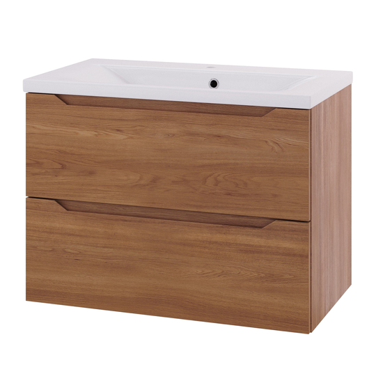 Linn Bad Emma D45cm Servantskap Eik / 80cm 2 Skuffer