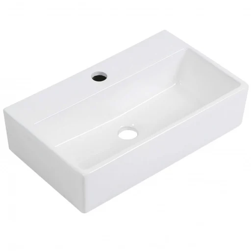 Lavabo Boxo 1080 Slim Servant 50x30 cm Hvit m/hull for armatur