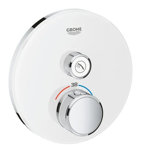 Grohe Grohtherm SmartControl Innbygningsbatteri m/Termostat, 1 uttak, Hvit