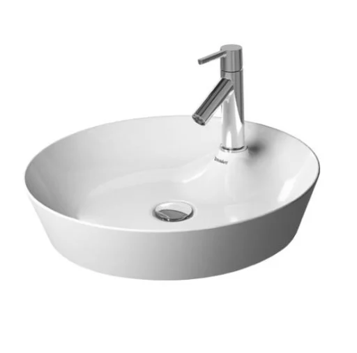 Duravit Cape Cod skål servant m/tapphull - Ø48 cm, hvit