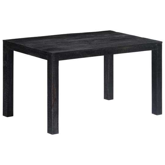 vidaXL spisebord 140 x 80 x 76 cm massivt mangotræ sort