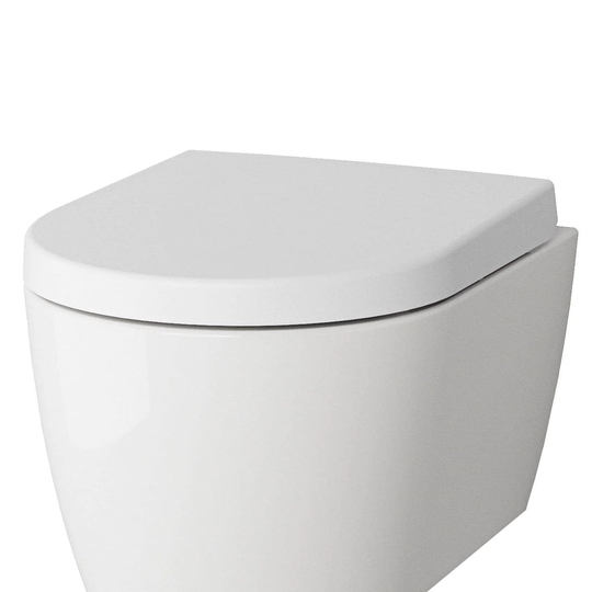 Vikingbad Aida Kompakt Standard Toalettsete Hvit - Soft-close