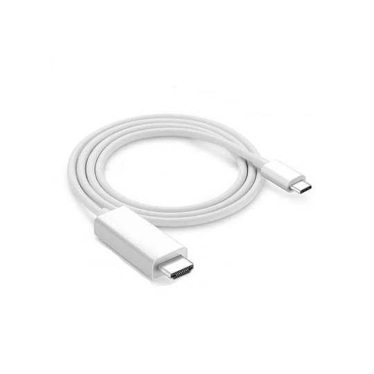 USB-C (3.1) til HDMI (2.0) adapter, 1.8m - Hvid