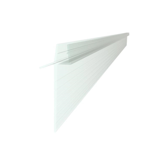 Vikingbad Subbelist Liam PVC H51mm Rivbar - B100cm Klar