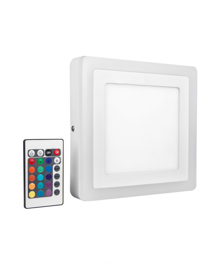 LED COLOR + WHITE SQ 200 mm 19 W