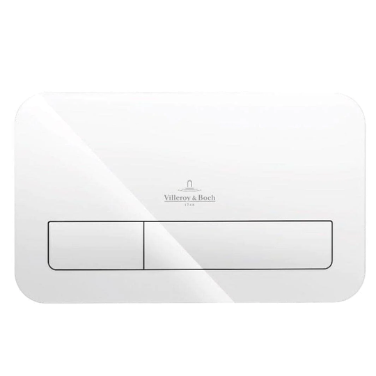Villeroy&Boch Viconnect M200 Trykkplate - Glass Hvit