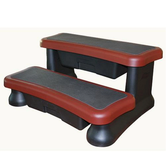 Vikingbad Smartstep 90cm - Trapp for Utendørs Boblebad Mahogany
