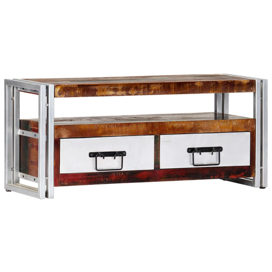 vidaXL tv-skab 90x30x40 cm massivt genbrugstræ