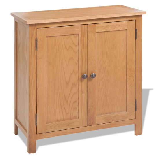 vidaXL skænk 70 x 35 x 75 cm massivt egetræ