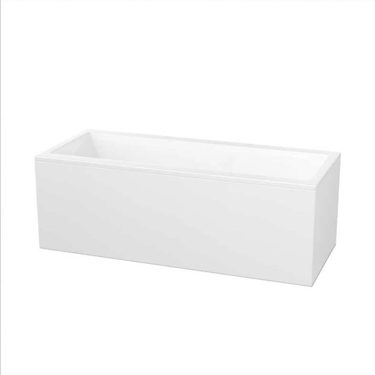 Vikingbad Kvadrat Duo Badekar 180-180 Hvit / 170cm Front&Endepanel