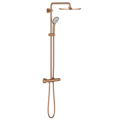 Grohe Euphoria XXL 310 dusjsystem med termostatisk blandebatteri, børstet warm sunset