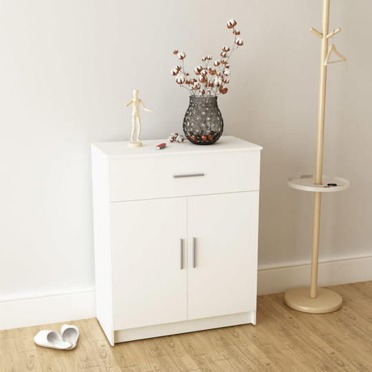 vidaXL skænk spånplade 71 x 35 x 88 cm hvid