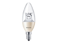 Philips MASTER LEDcandle DiamondSpark - LED-lyspære - form: B40 - klar finish - E14 - 8 W (tilsvarende 60 W) - klasse A+ - varmt hvidt lys - 2200-2700 K - klar