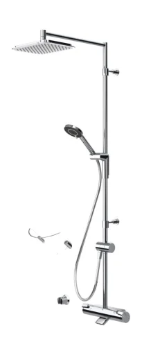 Oras Optima 7194 kar-/dusjsett med rain shower, krom