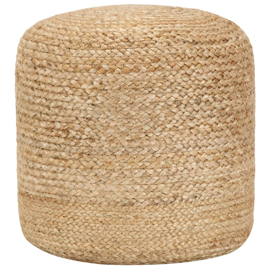 vidaXL håndlavet puf 40 x 45 cm jute