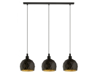 EGLO ROCCAFORTE LANGBORD 3L SORT/GULD