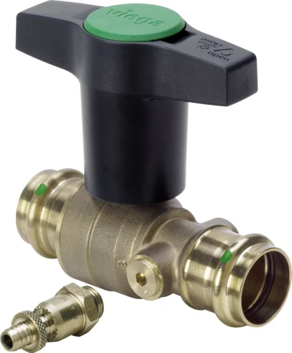 Easytop kuleventil med avløpstilkobling G¼ 15mm modell 2275.3