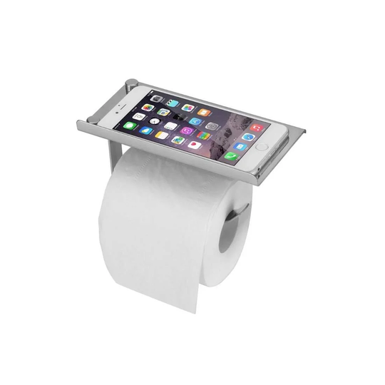 Toiletpapirholder med mobilhylde