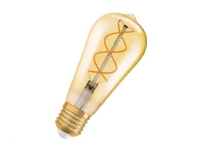 OSRAM Vintage 1906 Edison - LED-filament-lyspære - form: ST64 - E27 - 4.5 W (tilsvarende 25 W) - klasse G - varm komfort-lys - 2000 K - guld