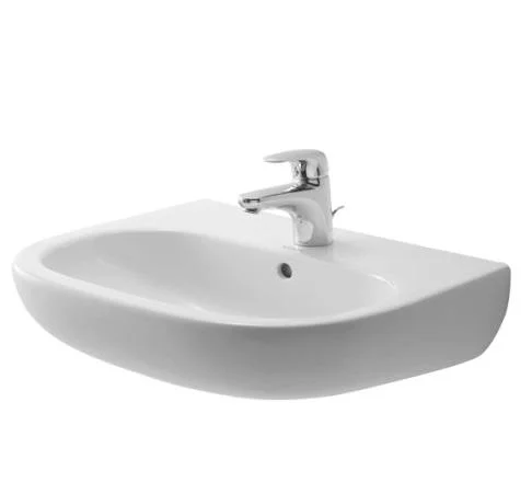 Duravit D-Code Servant m/Tapphull & Overløp - 60x46 cm