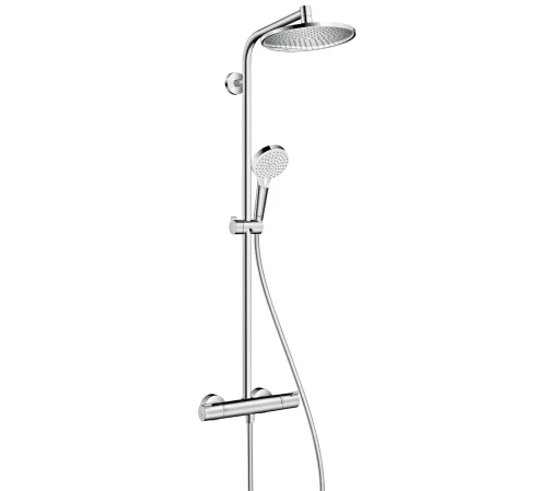 Hansgrohe Crometta S 240 1jet Komplett Dusjsystem m/Termostat & EcoSmart, Krom