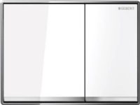 Geberit Sigma60 betjeningsplade til dobbeltskyl - Hvid/Glas