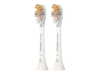 Philips Sonicare A3 Premium All-inOne HX9092 - Ekstra tandbørstehoved - til tandbørste - hvid (pakke med 2) - for Sonicare DiamondClean HX9391 Sonicare ExpertClean 7700 Sonicare ProtectiveClean 4500
