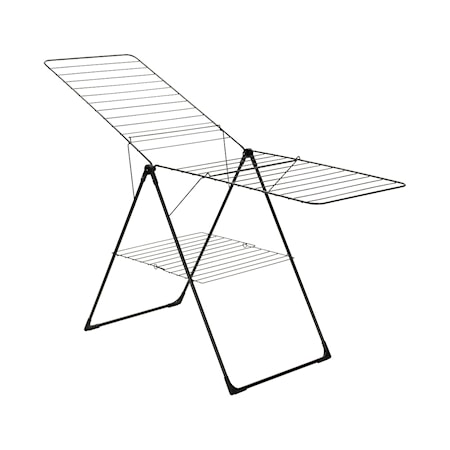 Tørrestativ T-model + klemmepose 20 M Sort