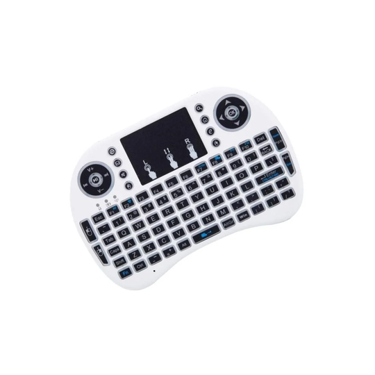 Trådløst Tastatur med Touch & LED, QWERTY - Hvid