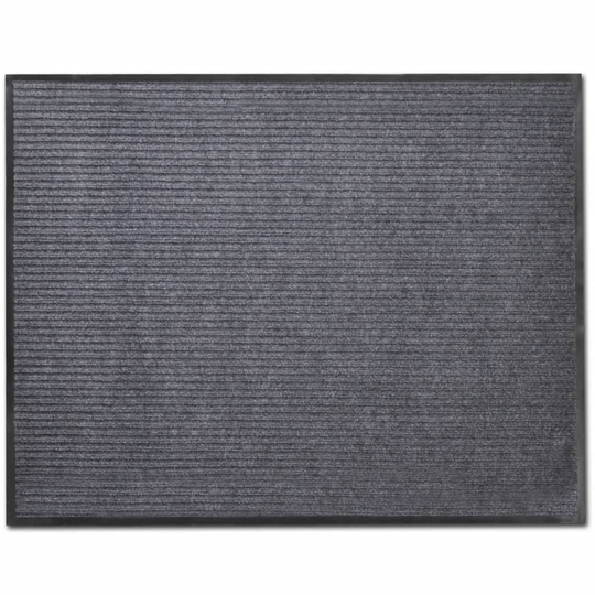 vidaXL dørmåtte PVC 90x120 cm grå