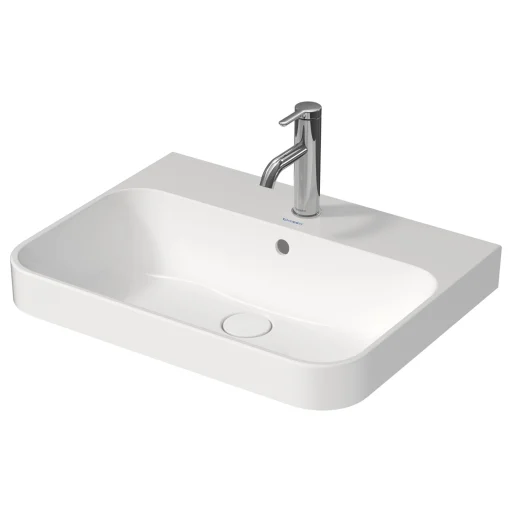 Duravit Happy D.2 Plus Bowle med WonderGliss, 60x46cm, hvit