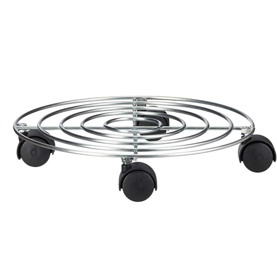 Plantevogn i Metal med Hjul - 30 cm