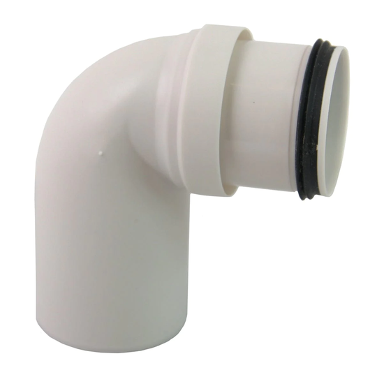 Pipelife Smartline Bend PP 15-88° Skjøtenippel og Spissende - Ø40-110mm 50mm / 45°