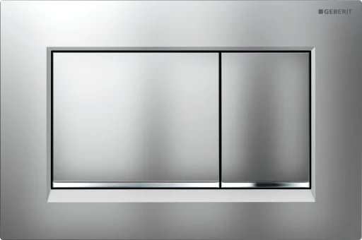 Geberit Sigma30 Betjeningsplate, Matt forkrommet/Blank forkrommet