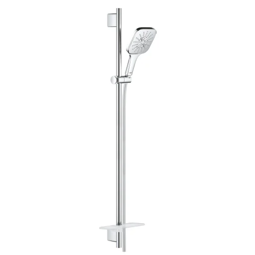 Grohe Rainshower SmartActive 130 Cube dusjstangsett m/EcoJoy, 90 cm, krom