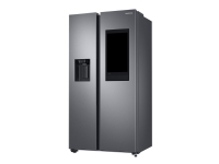 Samsung RS6HA8880S9 - Køleskab/fryser - side-by-side med vanddispenser, isdispenser - Wi-Fi - bredde: 91.2 cm - dybde: 71.6 cm - højde: 178 cm - 614 liter - Klasse F - rustfrit stål-look/sølv