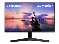 Samsung F24T350FHU - T35F Series - LED-skærm - 24 - 1920 x 1080 Full HD (1080p) @ 75 Hz - IPS - 250 cd/m² - 1000:1 - 5 ms - HDMI, VGA - mørkegrå/blå