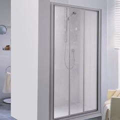 Brødrene Dahl BD Palme Drive Skyvedør Nisje Hvit / 130cm Klart Glass