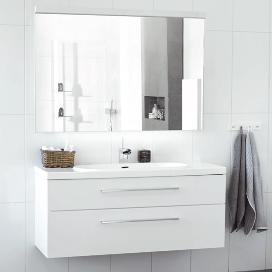 Svedbergs Forma Boat Møbelpakke 80cm - Servantskap med Servant Hvit Matt /