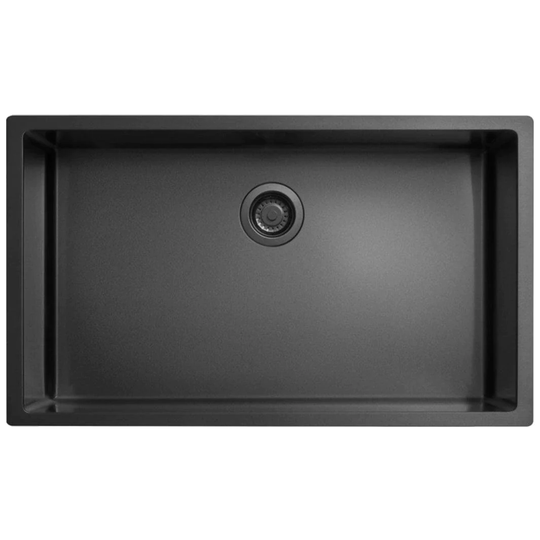 Tapwell Ta8040 PVD Kjøkkenvask B75xd45cm Svart Matt