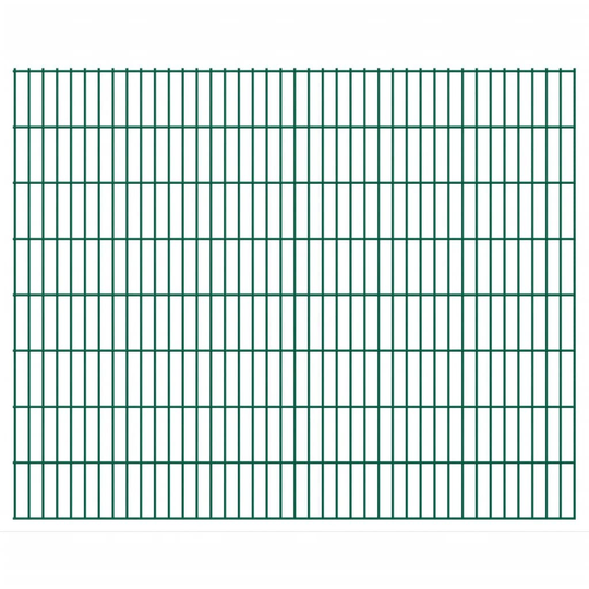 vidaXL havehegnspaneler 2D 2,008x1,63 m 26 m (total længde) grøn