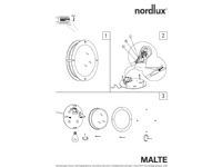 MALTE væg uden kryds E27 galvaniseret