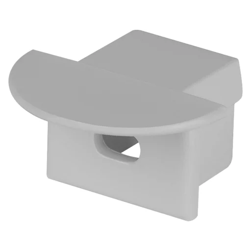 Endestykke for medium profil 1, med hull (2 stk.)