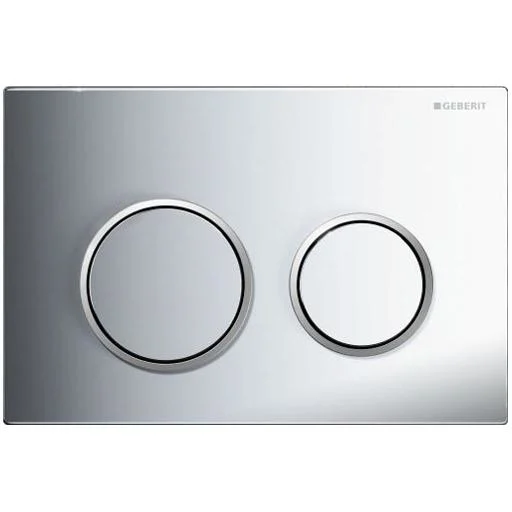 Geberit Kappa 21 betjeningsplate, Krom / Matt krom / Krom