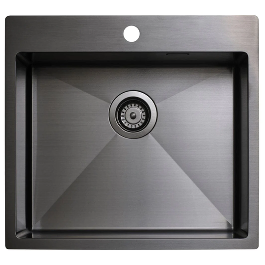 Tapwell Ta5540 PVD Kjøkkenvask B55xd51cm Black Chrome