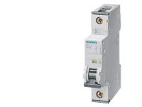 SIEMENS Automatsikring D 6A, 1 polet D-karakteristik 10kA kortslutningsbrydeevne 230AC, 60VDC, 18 mm bred