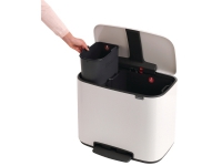 Pedalspand Bbrabantia Bo, 11 + 23 ltr. hvid