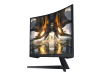 Samsung Odyssey G5 S27AG550EU - LED-skærm - kurvet - 27 - 2560 x 1440 WQHD @ 165 Hz - VA - 300 cd/m² - 2500:1 - HDR10 - 1 ms - HDMI, DisplayPort - sort